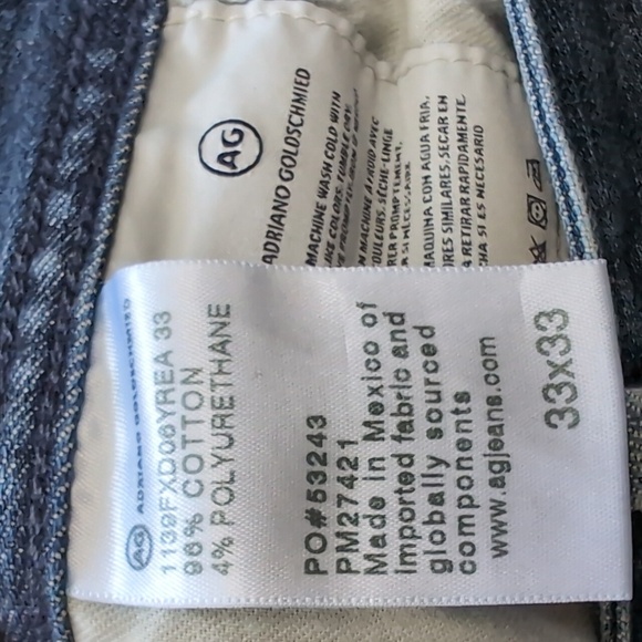 AG Jeans Dylan Slim Skinny 33x33 - Picture 11 of 11